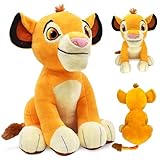 YISKY Lion King Plüschtier, König der Löwen Kuscheltier, Lion Plush Toy, Löwen Plüsch Puppen für Kinder, Löwen Cartoon Puppe, Lion King Anime Plush Figuren, Löwen Stoffpuppe, für Jungen und Mädchen