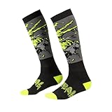 O'NEAL | Mountainbike Motocross Socken | MTB Downhill Freeride | Schweißabsorbierend, Verstärkter Fersen & Sohlenbereich | Pro MX Sock Zombie | Unisex | Erwachsene | Schwarz Grün | Einheitsgröße