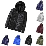 Generisch Winterjacke Herren Baumwolle Daunenjacken Winter Jacke Leichte Steppjacke Puffer Jacket Outdoor Softshelljacke Zipper Übergangsjacke Oberteile Meine Bestellungen Anzeigen Schwarz L