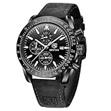 BENYAR Uhren Herren Analog Quarz Chronograph Herrenuhren 30M Wasserdicht Leuchtende Datum Armbanduhr Lässig Business Designer Uhren Klassische Elegantes Geschenk Designer