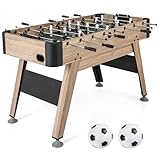 DREAMADE Tischkicker, Kickertisch mit höhenverstellbare Füße, Tischfußball Spieltisch für Kinder Erwachsene inkl. 2 Bälle & 26 Kicker & 2 Punktezähler 137 x 68 x 84,5 cm