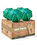 Heldengrün® Öko Waschball [4er Set] - Waschen ohne Waschmittel - TÜV SÜD geprüft - Bio Waschmittel für Helden, Allergiker und Kinder - Nachhaltige Produkte: Waschkugel für Waschmaschine