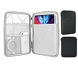 MoKo 9-11' Tablet Tasche Hülle Kompatibel mit iPad Pro 11 M4 2024/11 Zoll iPad Air M2 2024/iPad 10th 10,9 2024/iPad Air 5/4 10,9, Galaxy Tab S9/S8/A8/A7 2022, Dunkel Grau