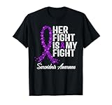 Sarkoidose Bewusstsein Her Fight Fighter Warrior Support T-Shirt