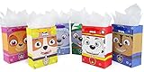 Paw Dog Partytüten mit Schleife handhaben – 18 Stück Cartoon Pet Dog Treat Bags Party Papiertüten für Süßigkeiten, Geschenke, kleine Spielsachen usw.gibt Kindergeburtstagsfeiern den perfekten Gefallen