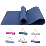 Good Nite Gymnastikmatte Yogamatte Fitnessmatte Rutschfest Trainingsmatte Sport Turn Matten Pilates Matte Bodenturnmatte Mit Tragegurt 183 x 61 x 0.6 cm (Marine)