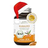 Stärkste Bio-Kurkuma-Kapseln | ca. 15.000 mg Kurkuma Pulver pro Tagesdosis | höchster Curcumin Gehalt | 40-fach bioverfügbar | ohne Pfeffer | Curcuma Kapseln hochdosiert | vegan & hochbekömmlich