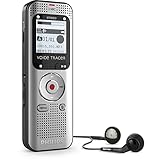 Philips VoiceTracer DVT2015 digitales Diktiergerät Audiorecorder Aufnahmegerät, Stereo MP3, 8GB mit Cloud-Spracherkennung