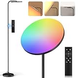 SIBRILLE LED-StehlampeWohnzimmer RGB, 36W Superhelle Moderne StehlampeDimmbar mit Fernbedienung, 3000K-6000K Deckenfluter LED Leselampe Standleuchte Stehleuchte für Wohnzimmer Schlafzimmer Büro