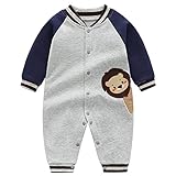 Neugeborene Strampler Baby Spielanzug Jungen Mädchen Schlafanzug Baumwolle Overalls, 0-3 Monate