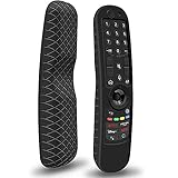 Silikon Hülle Schutzhülle für LG AN-MR21GA AN-MR21GC MR22GN MR22GA MR23GN Magic Remote Fernbedienung mit NFC Cover Case Anti-Rutsch Stoßfest Silikonhülle für LG Smart TV Voice Remote Control (Schwarz)