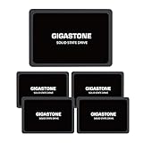 Gigastone SATA SSD 500GB 5er-Pack, 2,5-Zoll-SSD, 520 MB/s, Speicher und Speicher Upgrade für PS4-Laptop, Festplatten Ersatz, interne Solid-State-Laufwerke, 2,5-Zoll SATA-III SLC Cache