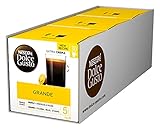 NESCAFÉ Dolce Gusto Caffe Crema Grande, XXL-Vorratsbox, 90 Kaffeekapseln, 100% Arabica Bohnen, feinste Crema und kräftiges Aroma, Blitzschnelle Zubereitung, 3er Pack (3 x 30 Kapseln)