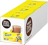 NESCAFÉ Dolce Gusto Nesquik (Trinkschokolade, köstlicher Kakao Geschmack, Leckeres Kakaoaroma von Nesquik, Schnelle Zubereitung, Aromaversiegelte Kapseln) 3er Pack (3 x 16 Kapseln)