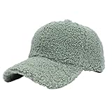 Faux Lammwolle Baseballmütze für Männer Frauen Teddy Sport Hüte warme Winter Outdoor Reise Geschenk Eigenschaften: Damen Cap La (AG, One Size)