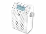 Soundmaster DAB60WE DAB+ UKW Bluetooth Badradio Steckdosenradio mit Bewegungsmelder und eingebautem Akku