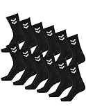 hummel Unisex Sportsocken Basic - 12er Pack I Schwarz 41/45