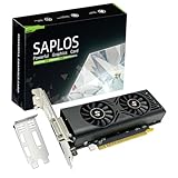 SAPLOS GTX 1050 Grafikkarte für PC, 4GB GDDR5 128-Bit, HDMI DisplayPort DVI-D, Computer-GPU, Gaming Grafikkarte, Low Profile, PCI Express x16, DirectX 12