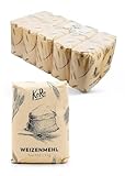 KoRo - Weizenmehl Typ 550 10 x 1 kg - feines Mehl zum Backen, Kochen und mehr - Protein- und Ballaststoffquelle - universell einsetzbar