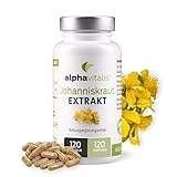 Johanniskraut Kapseln mit Hypericin 120 Stk. vegan - Johanniskraut Extrakt Kapseln hochdosiert - Hypericin Kapseln mit Vitamin B6 & B12 - St. John’s Wort Extract aus Hypericum perforatum L.