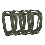 Yardwe 4 Stück Outdoor Karabiner Robuste Kletterkarabiner Bergsteiger Schnallen Carabiner Schlüsselanhänger Für Camping Wandern