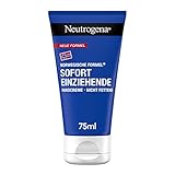 Neutrogena Sofort einziehende Handcreme, leichte & nicht fettende Feuchtigkeitscreme mit Glycerin + Vitamin E bei trockenen, rissigen Händen (75 ml)