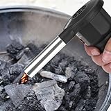 Telituny Grillgebläse, Tragbarer BBQ Fan Elektrischer Batteriebetriebener Grillventilator Feuer Blasebalg Luftgebläse für Outdoor Camping Picknick Grill-Kochwerkzeug Holzkohlegrill