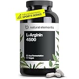 L-Arginin – 365 vegane Kapseln – 4.500mg veganes L-Arginin HCL pro Tagesdosis (3.750mg reines L-Arginin) – hochdosiert – in Deutschland hergestellt & laborgeprüft