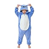 JVJQ Cartoon Kostüm Onesie Jumpsuit Tier Relax Kostuem Kind Pyjama Halloween Schlafanzug Cosplay