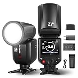 NEEWER Z2-S 2,4G TTL Blitzlicht Rundkopf Speedlite für Sony, Verbessertes UI, 2 Modellierlampen, TTL/M Schalter TCM 76Ws Blitzgeräte 1/8000s HSS 7,4V/2600mAh Akku 480 Blitz mit voller Leistung