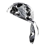 IKOPFLN Modische Bandana Cap, Bandana Herren für Biking, Fahrrad, Motorrad - Unisex Kopftuch mit UV-Schutz, als Kopfband, Halstuch, Schlauchtuch, Piratentuch Herren