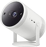 Samsung Portabler LED-Projektor The Freestyle (SP-LSP3BLAXXE), All Round Design, Auto Set-up, 360°-Sound [2022], White