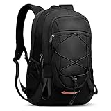 Petfu Rucksack Herren Wanderrucksack 40L Damen Wasserdicht Reiserucksack Trekking Rucksack Tagesrucksack Groß mit Reflexstreifen Wasser-resistent Radfahren Klettern Sport Reise（Schwarzer）