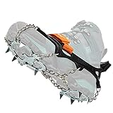 Nortec Spikes ALP 2.0 Made in Italy für Winter Tracking Winter auf EIS und Schnee, Micro Spikes Licht mit Etui (Schwarz, L)