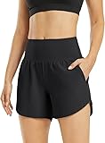 G4Free Activewear-Shorts für Damen Hohe Taille Sportshorts Yoga Kurz Hose mit Taschen Laufhose für Fitnessstudio Ausbildung