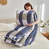 Quilt, Thick and Warm Duvet in Winter, Microfibre Filled, Fluffy Soft, Machine Washable (D,200 * 230cm/4kg)