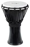 XDrum Primero Junior 31cm Djembe aus PVC - Korpus aus Kunststoff mit traditionellem Stimmsystem - Kompakt und leicht, somit ideal für Kinder und Einsteiger - schwarz