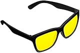 PEARL Nachtbrille: Kontrastverstärkende Nachtsicht-Brille Night Vision im Retro-Look (Nachtsichtbrille Auto, Autofahrerbrille, Schutzbrille)