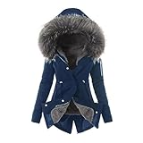 Damen Jacke Winter Parka,Winterjacke Lang Damen Wintermantel Damen Wasserdicht Mantel Damen Elegant Winterjacke Damen Lang Warm Gefüttert Damenmantel Damen Outdoorjacke Jacke Winter Lang