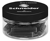 Schneider 6701 Schreibgeräte Tintenpatrone Standard für Füllhalter, schwarz, 30er Runddose