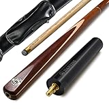 AONETIGER Billard Queue 145cm Eschenholz 3 Teilig Spitzen 10mm Mit Zubehör Verlängerung Tasche/Koffer Set Zu Wählen 57' Profi Snooker Pool Cue Sticks