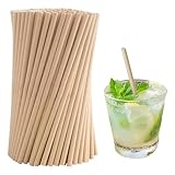 Papierstrohhalme,100 Stück Trinkhalme, Biologisch Abbaubare Papier Trinkhalme,Cocktail Strohhalme, Paper Straws,Strohhalm wiederverwendbar,Papier Kraft Strohhalme für Partys, Hochzeiten und Anlässe