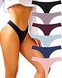 BeReady 6er Pack String Tanga Damen Set Baumwoll Unterhosen Sexy Unterwäsche für Frau Sexy Slip for Women Dessous Thong Panties Mehrpack S-XL