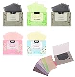 Bessy shop Öl Absorbierendes Papier,500 Stück ölabsorbierendes Papierhandtuch Gesicht Blotting-Papiere Face Oil Blotting Papers Öl-Löschpapier Für Make-up,Fitnessstudio Sport,Alltag