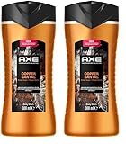 Axe Fine Fragrance Collection Duschgel Copper Santal Premium Body Wash für 12H langanhaltende Frische verleiht einen spektakulären Duft unter der Dusche 300 ml (Packung mit 2)