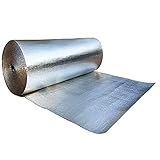 Dämmfolie Aluminium Küchen Folie Selbstklebende Klebefolie Möbel Dekorfolie Küchenfolie Hitzebeständige Möbelfolie für Arbeitsplatte Küchenschrank Reflektionsfolie HeizköRper V(Size:1X15M/3.28X49.2FT)