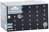 Dehner LED Lichtervorhang Stern, 40 warmweiße LEDs, 500 x 100 x 120 cm, PVC, transparent