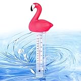 FORMIZON Schwimmende Pool Thermometer, Bruchfest Wasserthermometer, Wasser Temperatur Thermometer, Polar Pool Thermometer, Badethermometer, Teich Wasserthermometer für Schwimmbade, Spas (A)