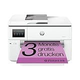 HP OfficeJet Pro 9730e A3-Multifunktionsdrucker, Drucken, Scannen und Kopieren bis A3, 3 Monate gratis drucken mit HP Instant Ink inklusive, HP+, Fax, WLAN, LAN, Duplex, Airprint, Grau-Weiß