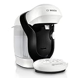 Bosch Tassimo Style friendly Kapselmaschine TAS114E, über 70 Getränke, geeignet für alle Tassen, vollautomatisch, nachhaltig, platzsparend, 1400 W, weiß